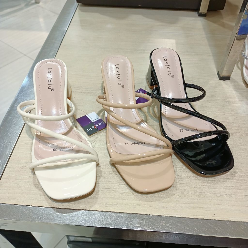 sandal wanita heels 6cm LAVIOLA original