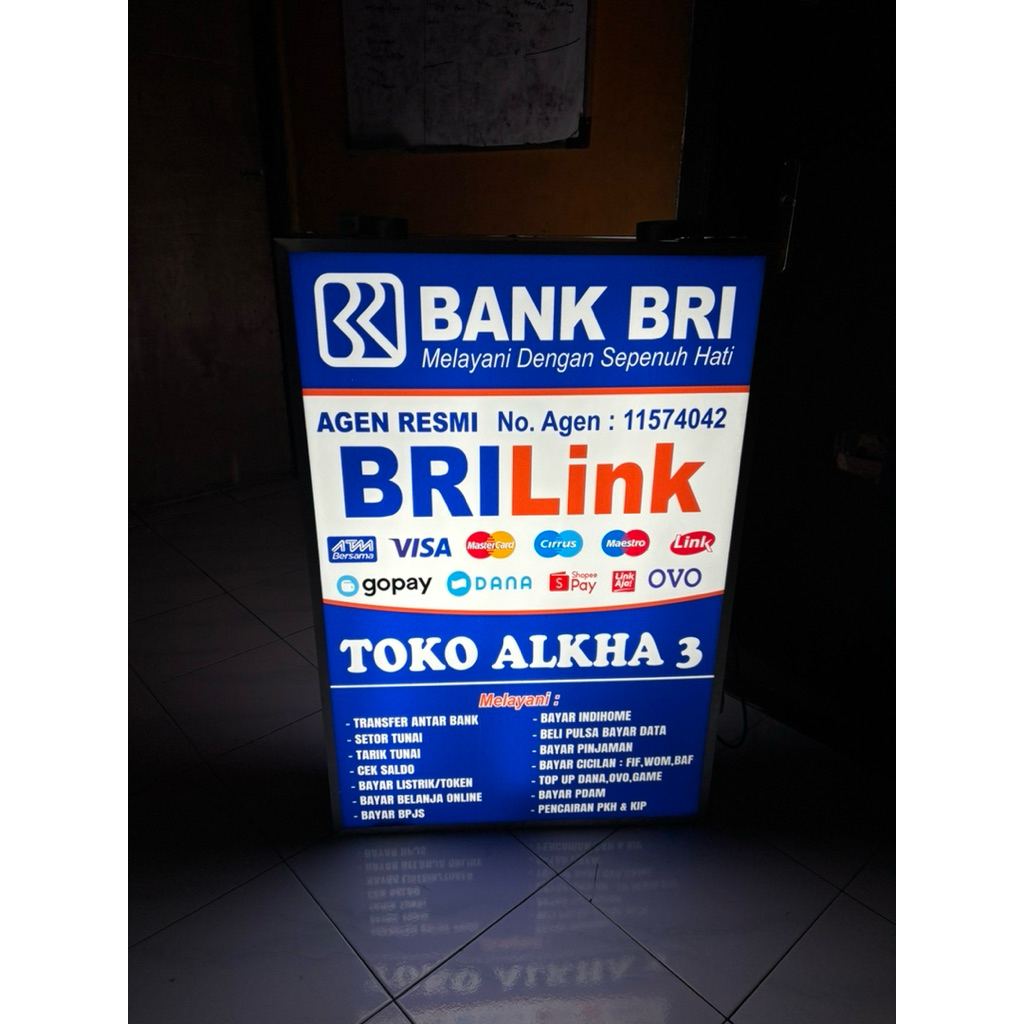 NEON BOX UKURAN 100x50 AKRILIK CUSTOM DESAIN DAN UKURAN