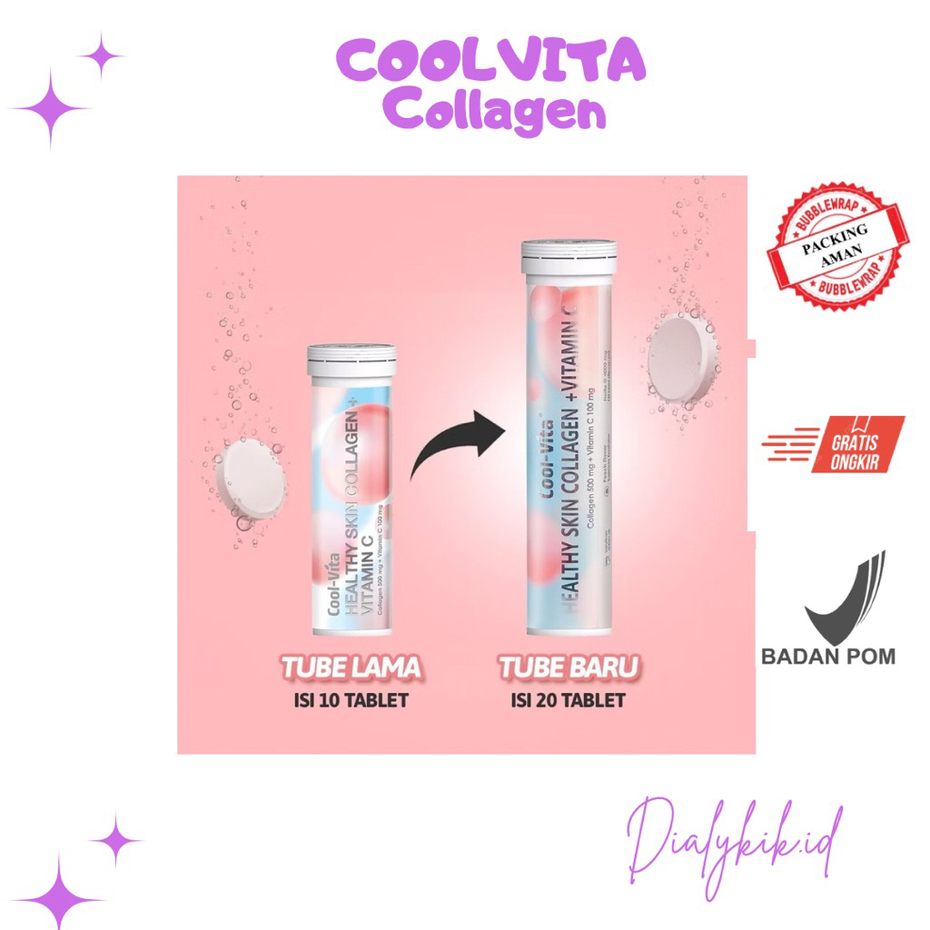 COOLVITA BEAUTY MINUMAN COLLAGEN + VIT C COOL VITA HEALTHY SKIN COLLAGEN + VITAMIN C COOL VITA (WAJI