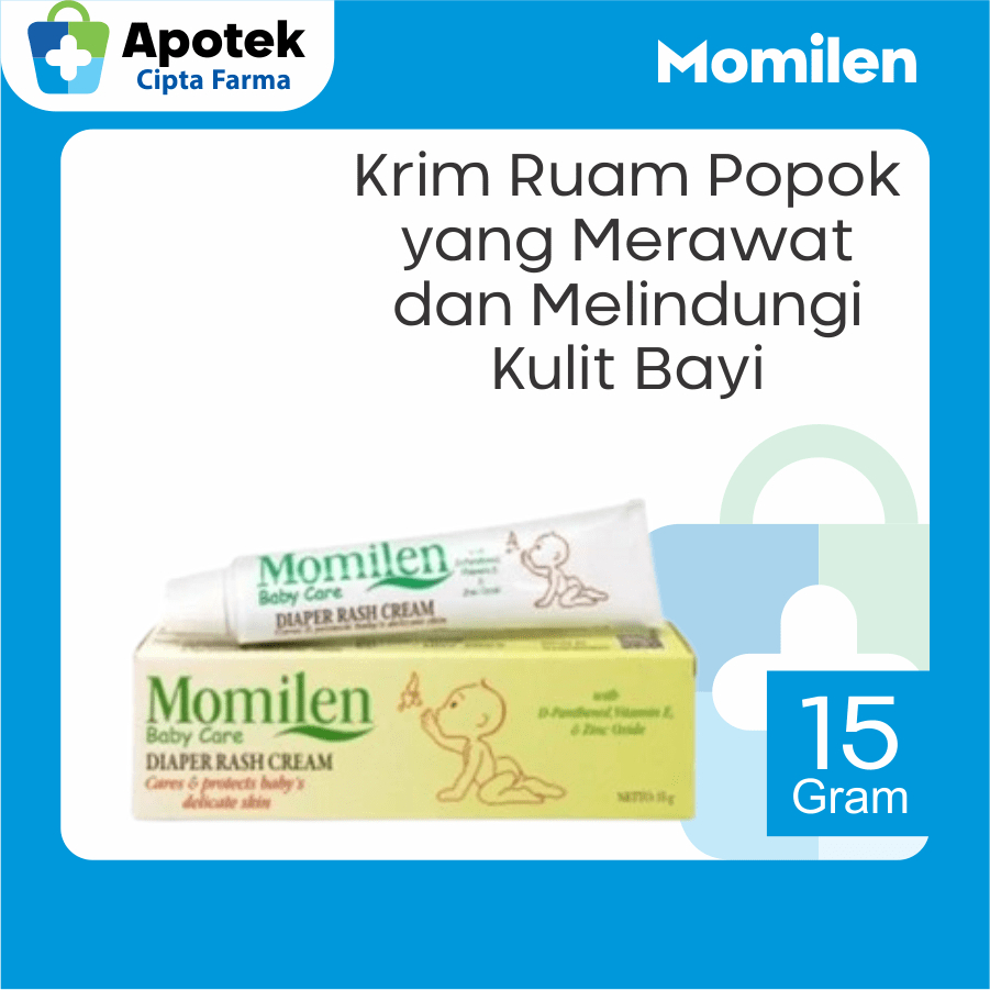 Momilen Diaper Rash Cream 15 Gram Momilen Baby Care D Panthenol Vitamin E Zinc Zink Glycerin Krim Ru