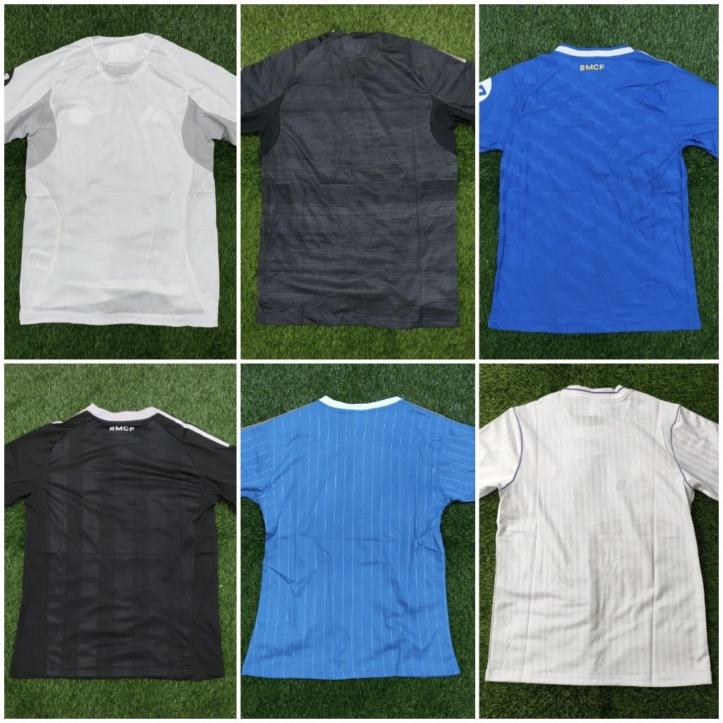 JERSEY BOLA PLAYER ISSUE PI LIGA SPANYOL REAL MADRID HOME AWAY 3RD THIRD GOALKEEPER GK KIPER TRAININ