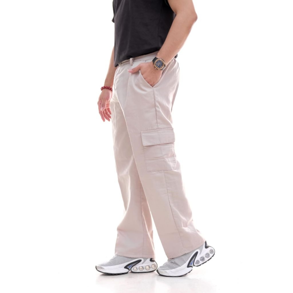 Celana Cargo Panjang Gombrong Unisex(Pria-Wanita)/Celana Cargo Loosepant