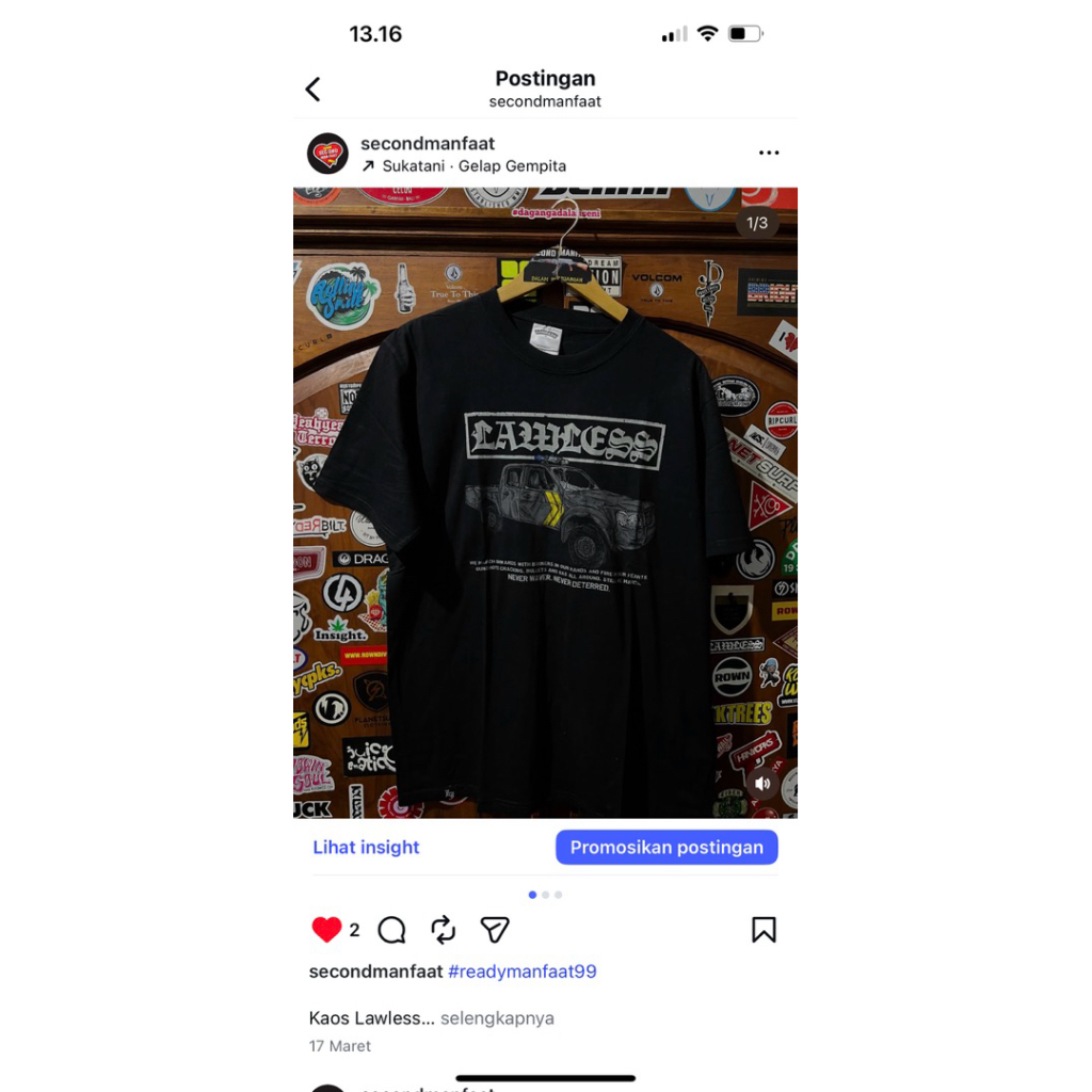 Kaos Lawless Jakarta