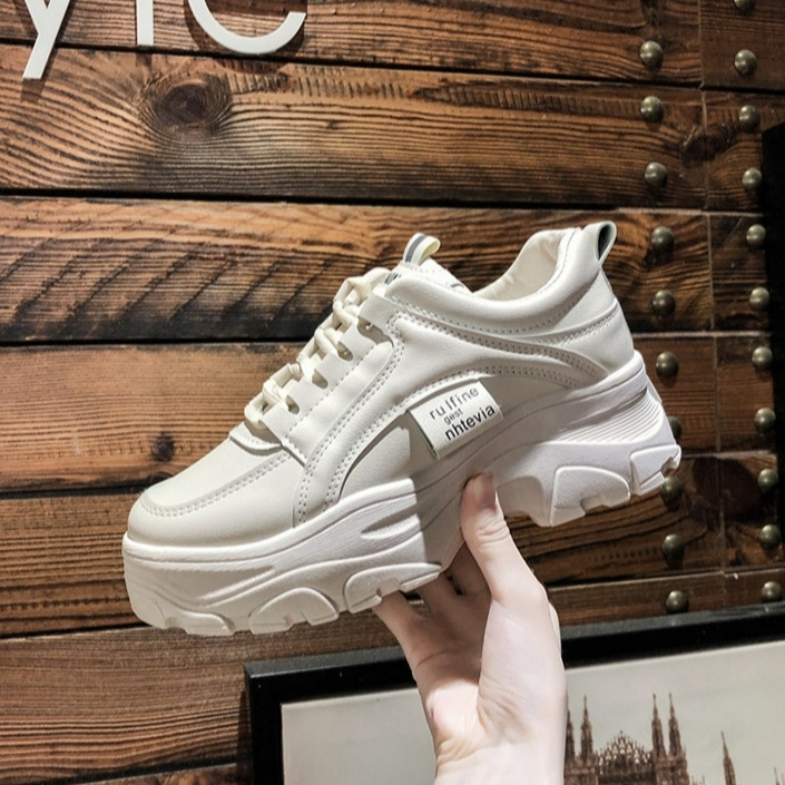Omnira Shoes - Sepatu Sneakers Wanita Fashion Platform Tinggi Kasual Korean Style S15