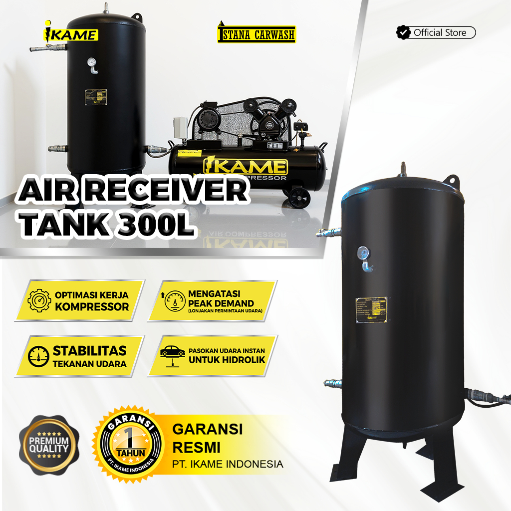 Tangki Kompresor / Tangki Udara 300 liter / Air Receiver Tank 300 Liter IKAME