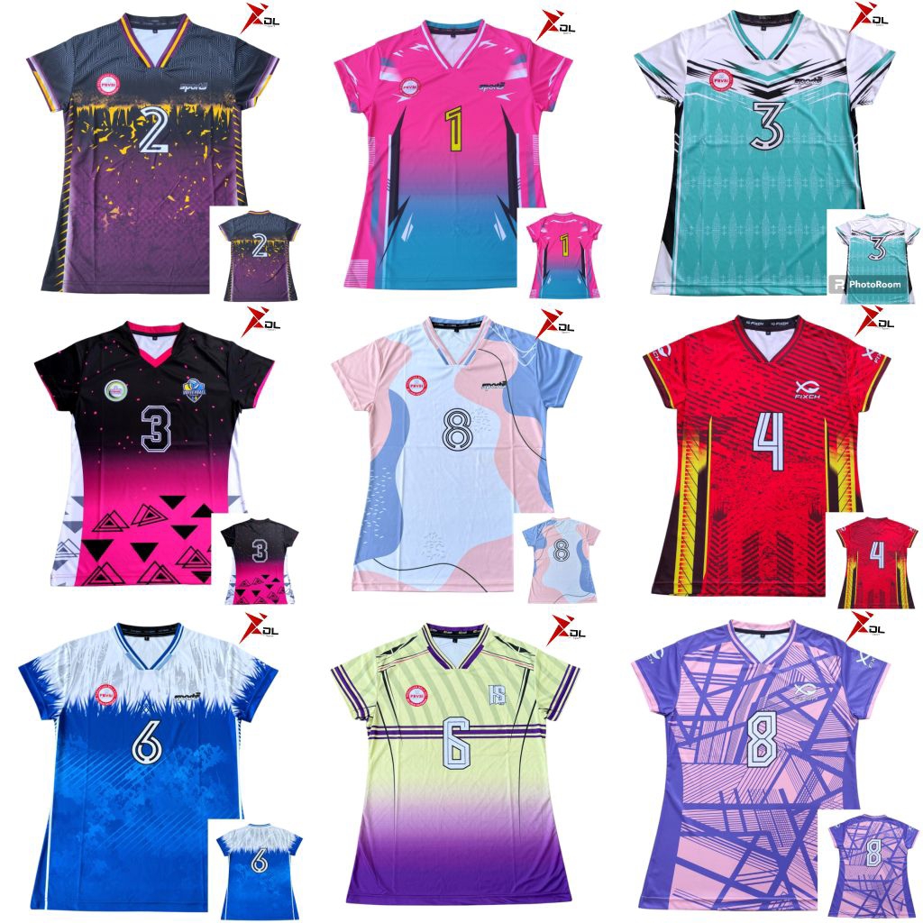 Jersey Voli Cewek Full Printing depan Belakang Atasan Volly Wanita /Kaos Fullprint