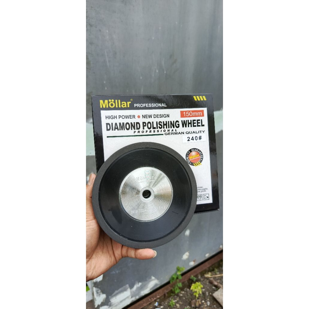 Diamond wheel Pengasah mata pisau ketam tct Mollar 6 inch grit 240