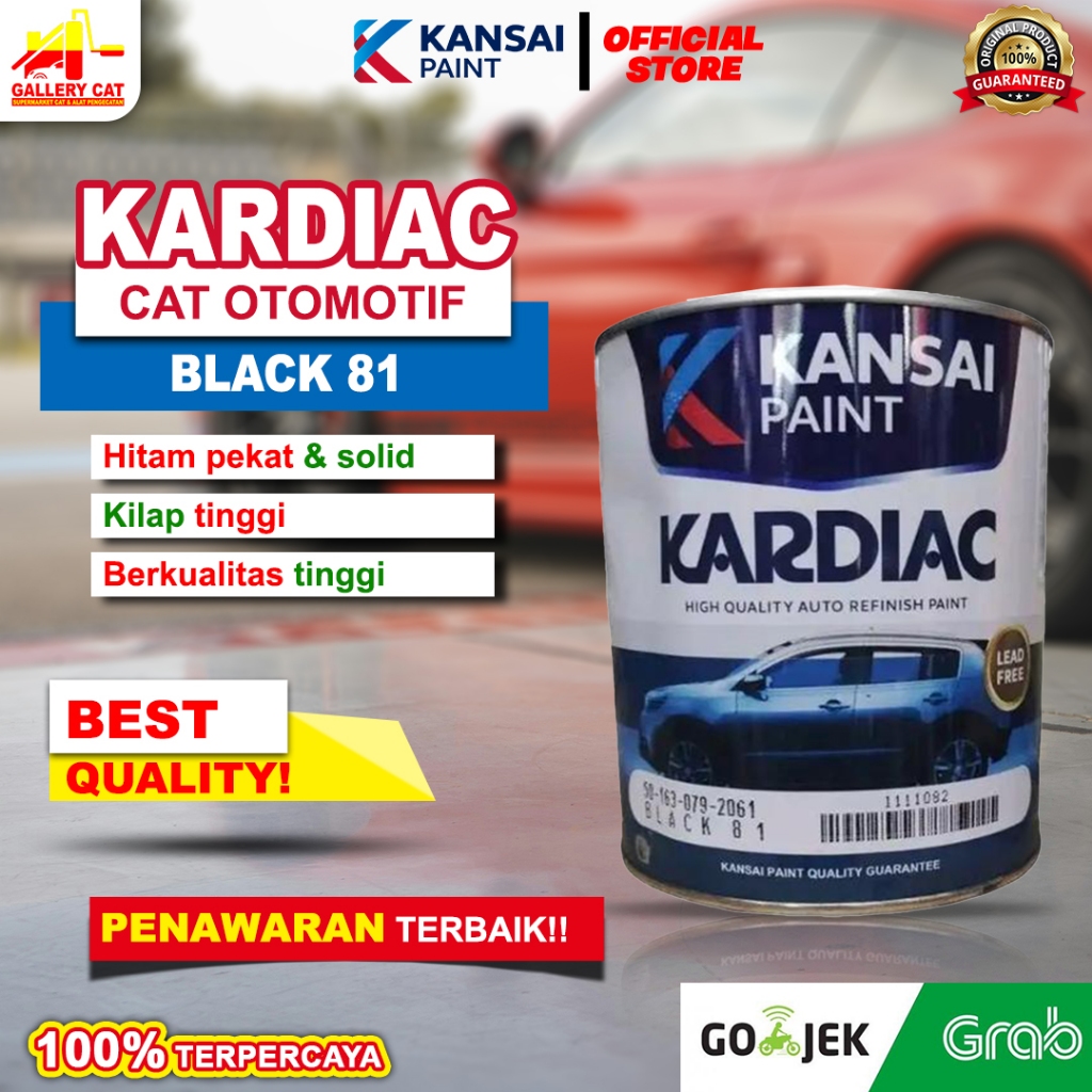 Kansai Paint Kardiac warna 81 hitam 1kg