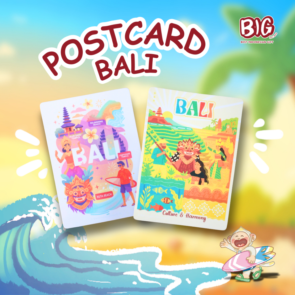 Best Indonesian Gift | BIG Souvenir Postcard Bali