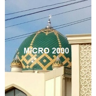Kubah Masjid Enamel 11 Meter Super Jumbo - Sample Panel | Spesifikasi Kubah Enamel Tahan Lama | Kont
