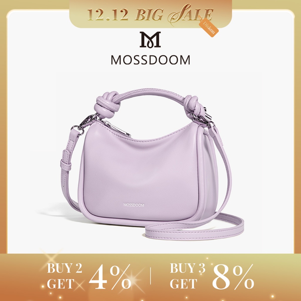 MOSSDOOM Tas Selempang Bruna Bag Berdesain Modis Cantik Tas Wanita Ceruk Warna Solid