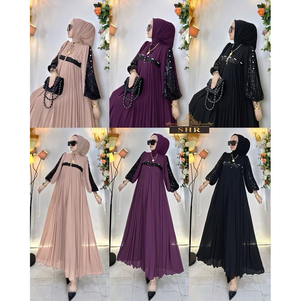 DRESS GLAMOUR FREE HIJAB SHR ORIGINAL SHR DRESS PREMIUM