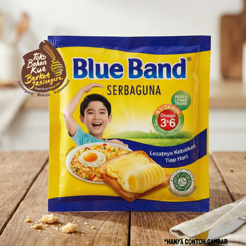 MARGARINE BLUE BAND SACHET 200 GR / BLUE BAND SACHET / BLUE BAND 200 GR / PCS