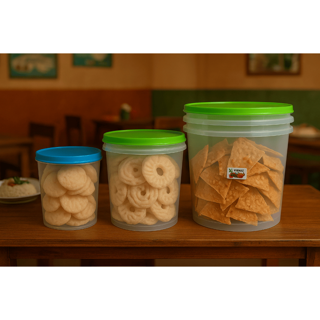 Toples Kerupuk Kemplang Peyek Kacang | Toples Besar - Toples Sedang - Toples Kecil | Promo Ramadhan 