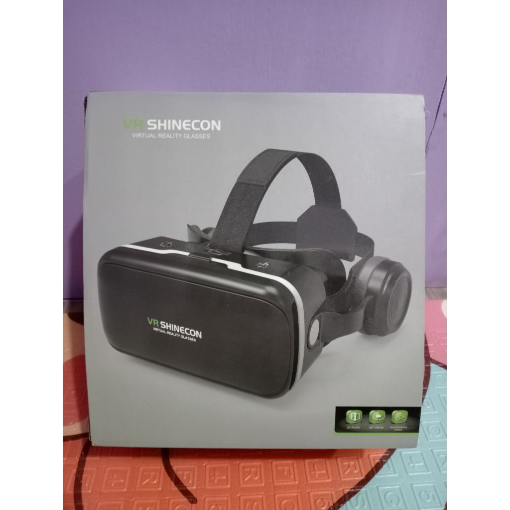 Shinecon 6.0 VR Box Virtual Reality Glasses With Headphone (bekas pakaian)