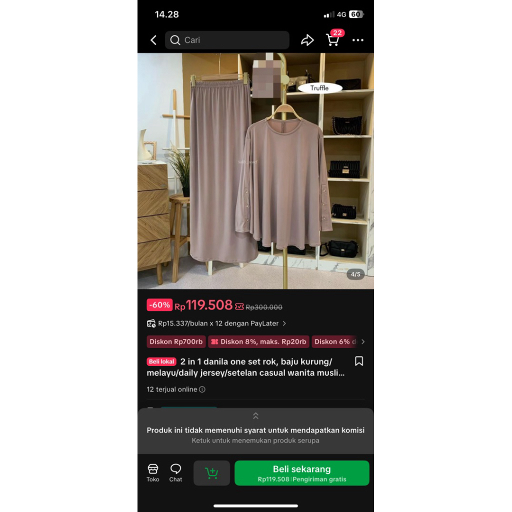 Sally scarf one set (preloved 2025)