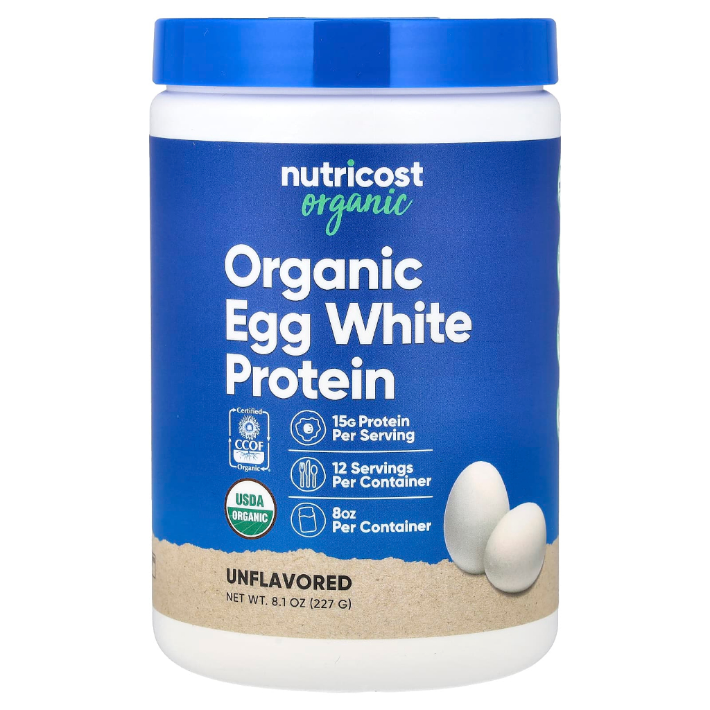Nutricost Organic Egg White Protein 227 g Unflavored