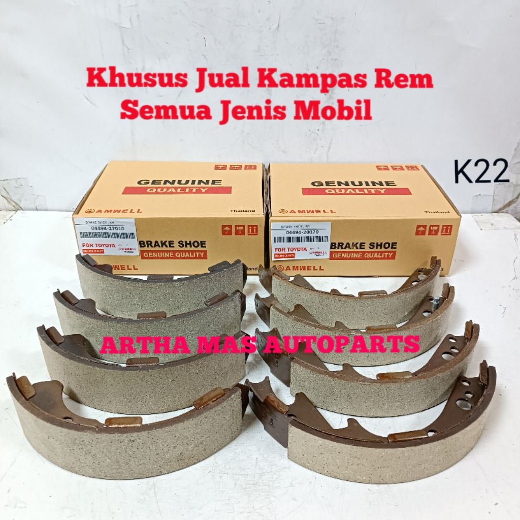 KAMPAS REM SET KIJANG KOTAK DOYOK 3K 4K KOMPLIT DEPAN BELAKANG KIJANG 3K 4K KIJANG KOTAK DOYOK
