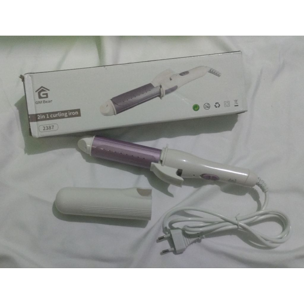 GM Bear Catokan Rambut Curly (2in1) 2387 - Catokan Rambut Lurus dan Curly