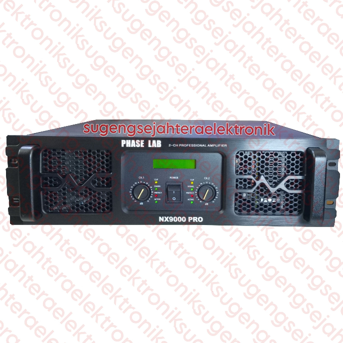 Power Amplifier Phaselab / Phase Lab NX 9000 PRO - 2 channel CLASS H (HARGA SUDAH TERMASUK PACKING P