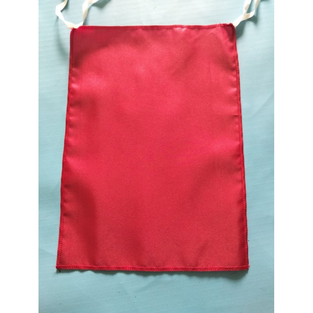 Bendera merah polos 20cmx30cm bendera polos merah kain