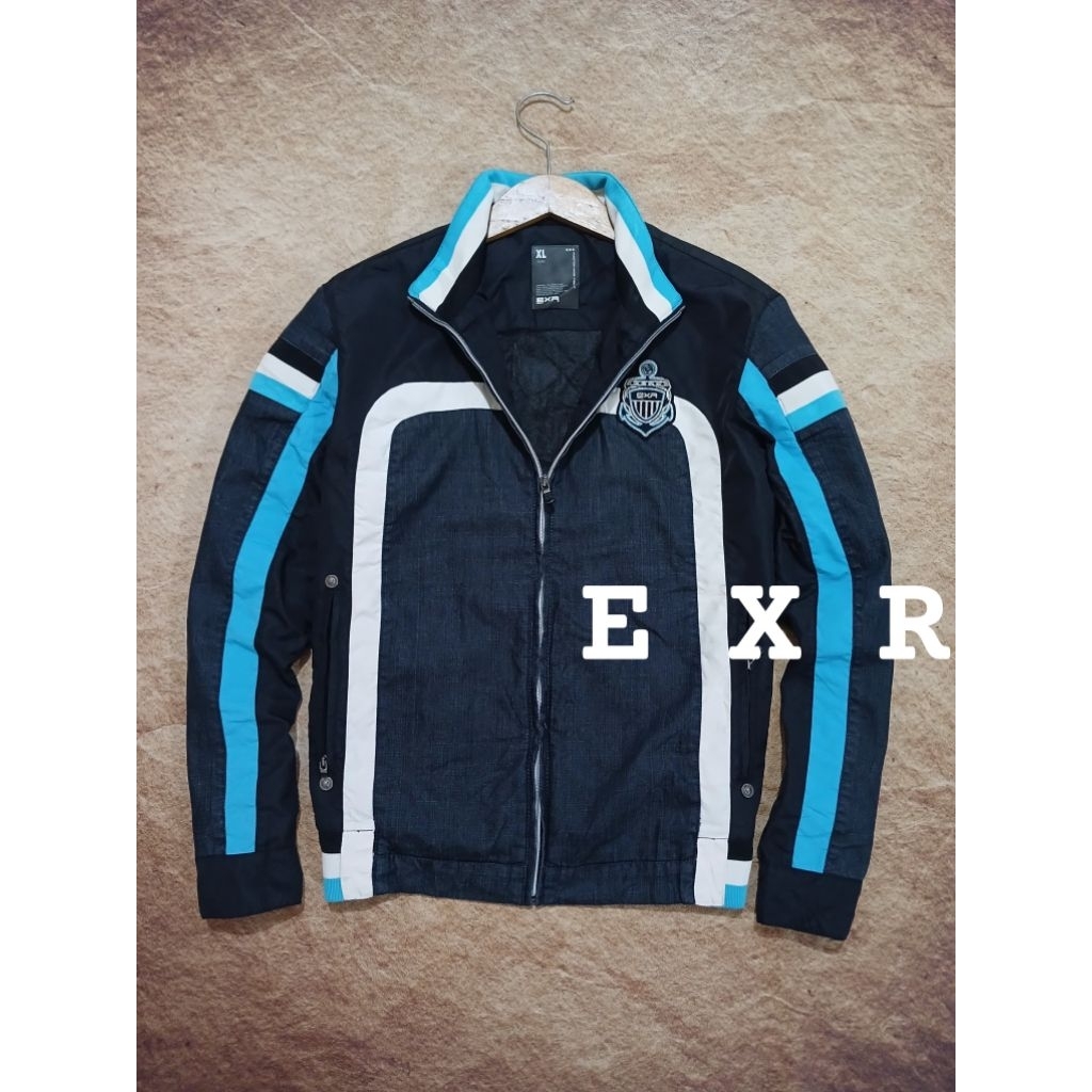 jaket rider EXR bahan kanvas dan denim tebal recomend