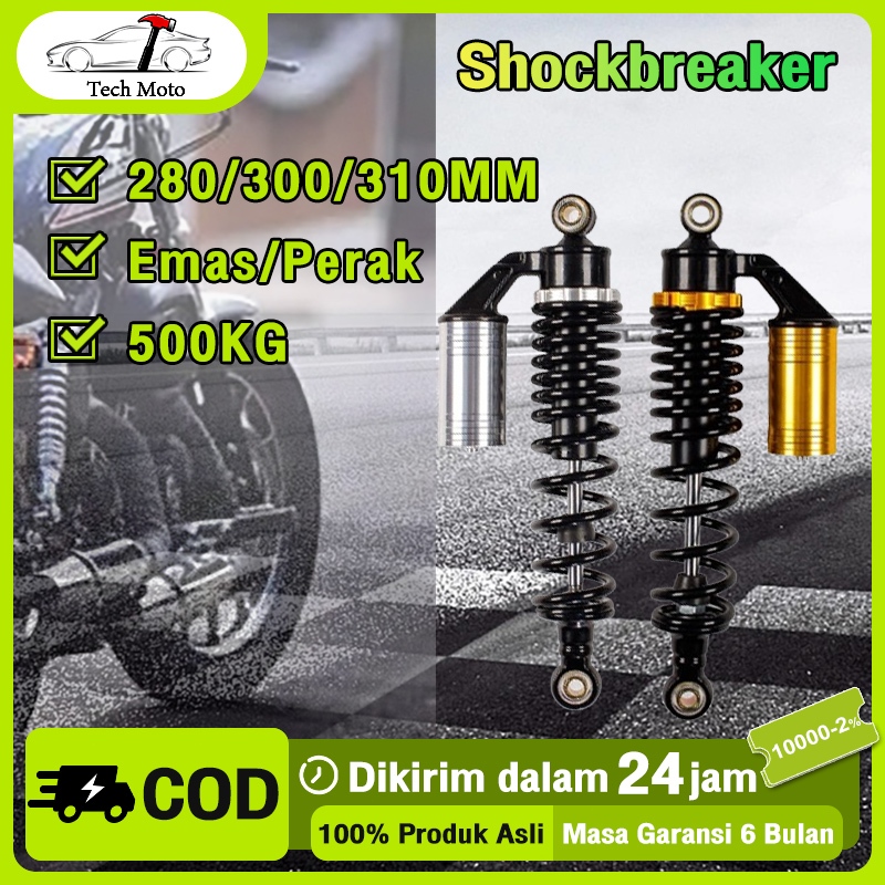 Shockbreaker Tabung Atas 280MM/300MM/310MM Shock Breaker Motor Hidrolik Kenyamanan Peredam Kejut Peg