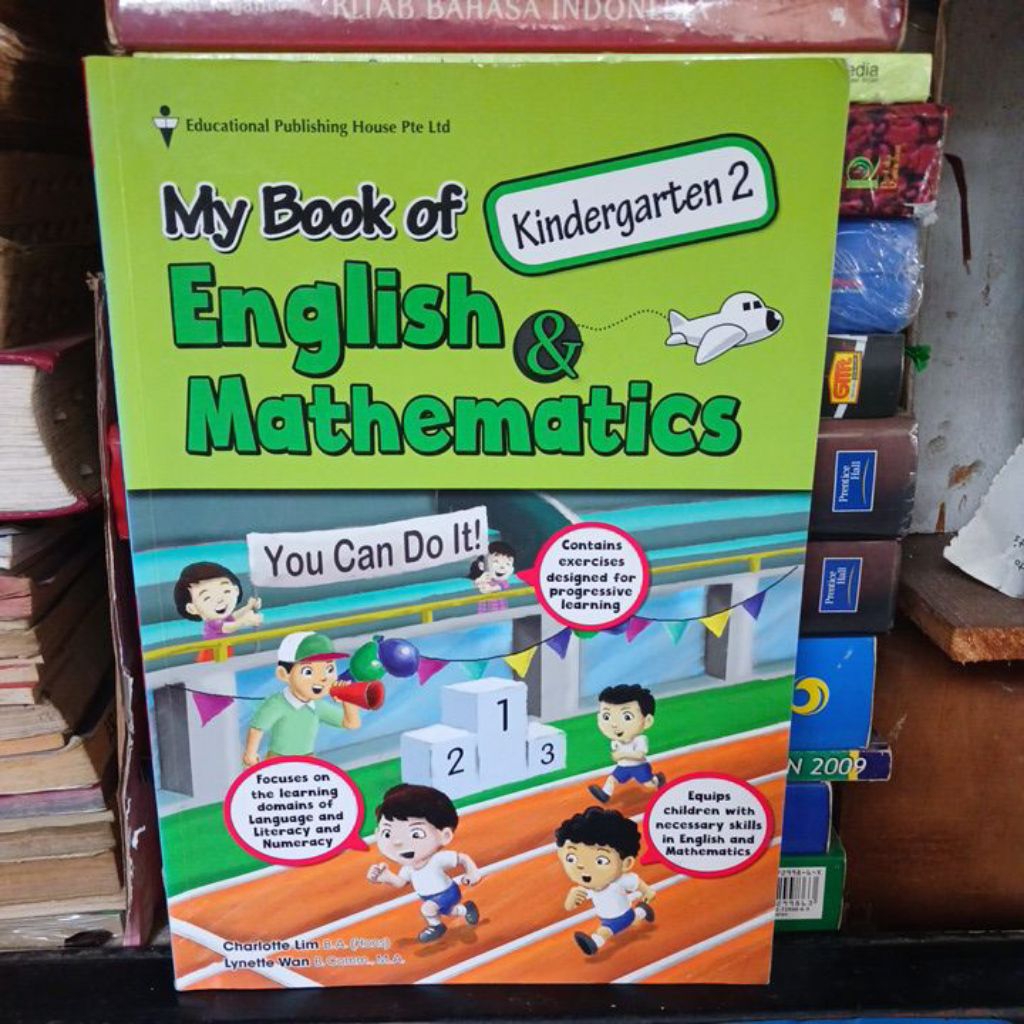 BUKU BEKAS ORIGINAL ENGLISH & MATHEMATICS KINDERGARTEN 2