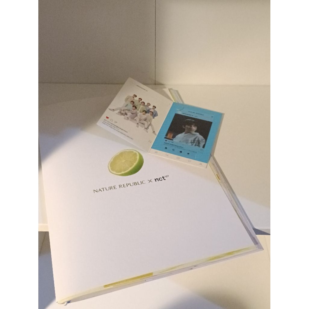 Nature Republic x NCT 127 photobook + transparant PC mark