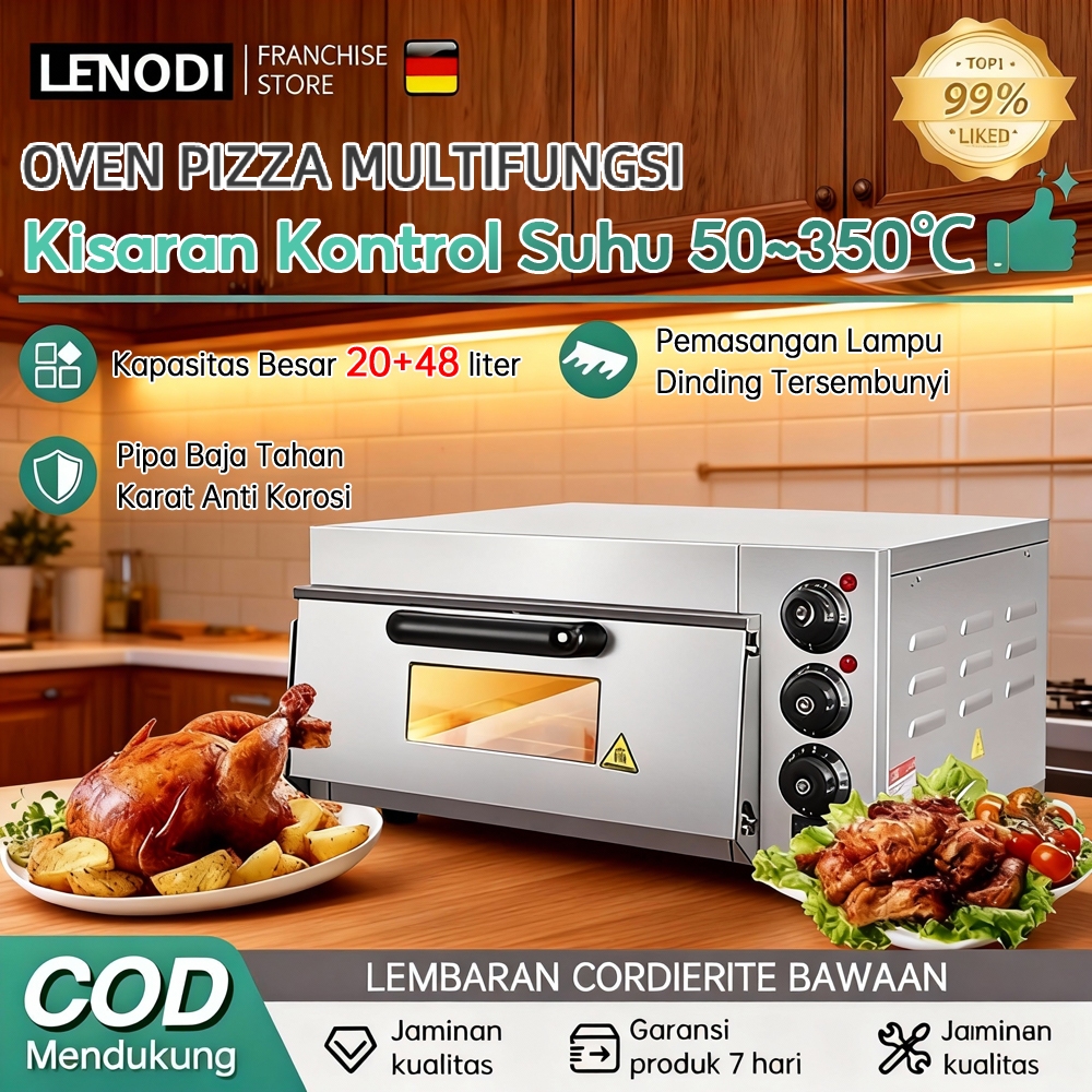 Pemanggangan Pribadi Satu Lapis Oven Pizza Dua Lapis Kue Roti Oven Listrik Komersial Rumah Tangga Du