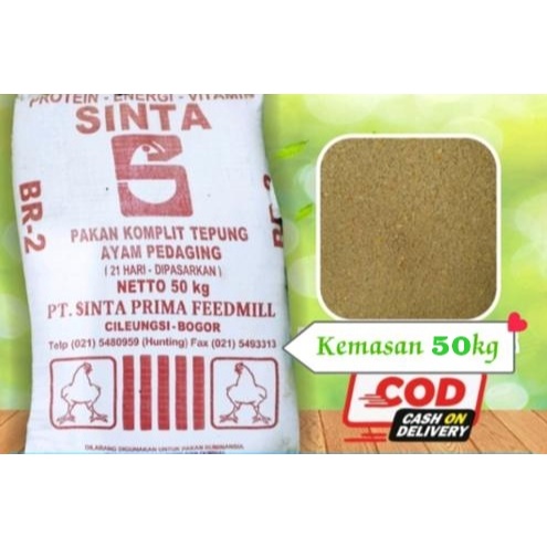 TERMURAH Sinta BR 2 50kg Pur Halus Pakan Ayam dan Bebek Pur Daging Vour Karung BR2