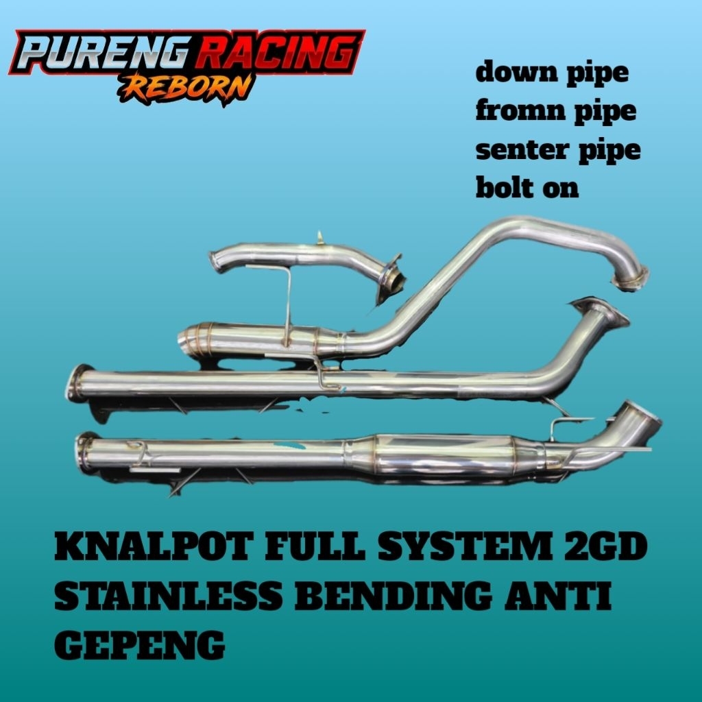 Knalpot 2gd inova reborn fortuner hilux