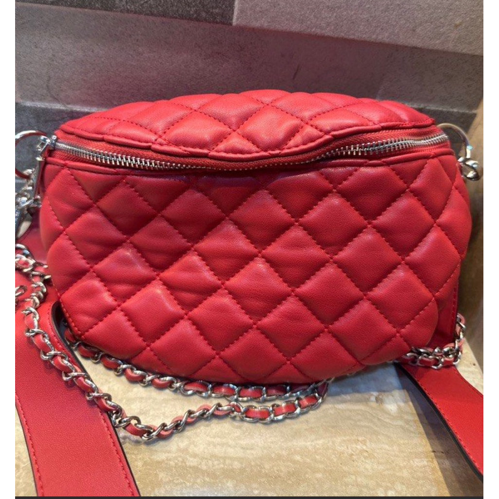 steve madden red bag ori
