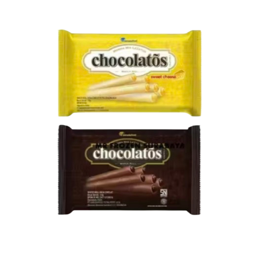 Chocolatos Wafer Roll 27gr / 24gr Chocolatos 2000 Coklat Keju