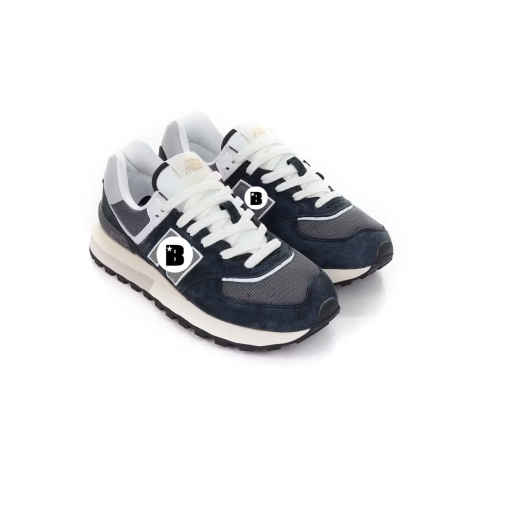 Sepatu Casual Pria NB574 drk Black White BNIB