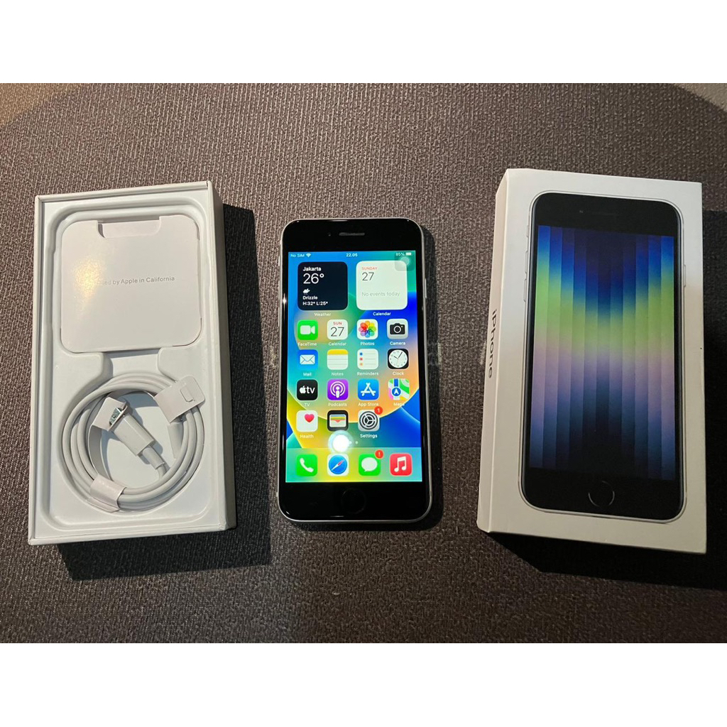 Iphone SE 3 2022 128gb Ex Digimap Resmi Indo Fullset