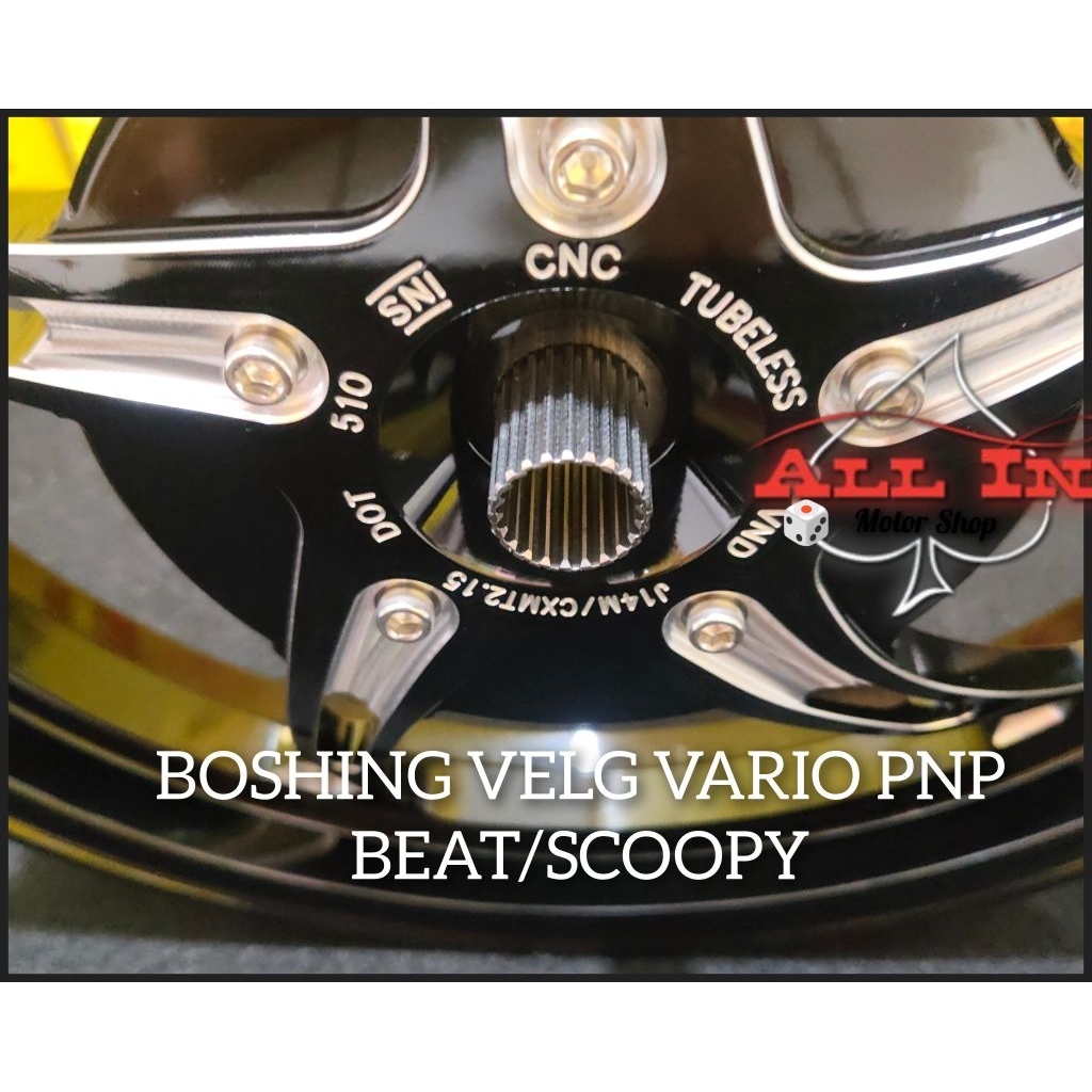 Boshing untuk velg vario pasang ke beat/boshing velg beat pakai velg vario 125-150