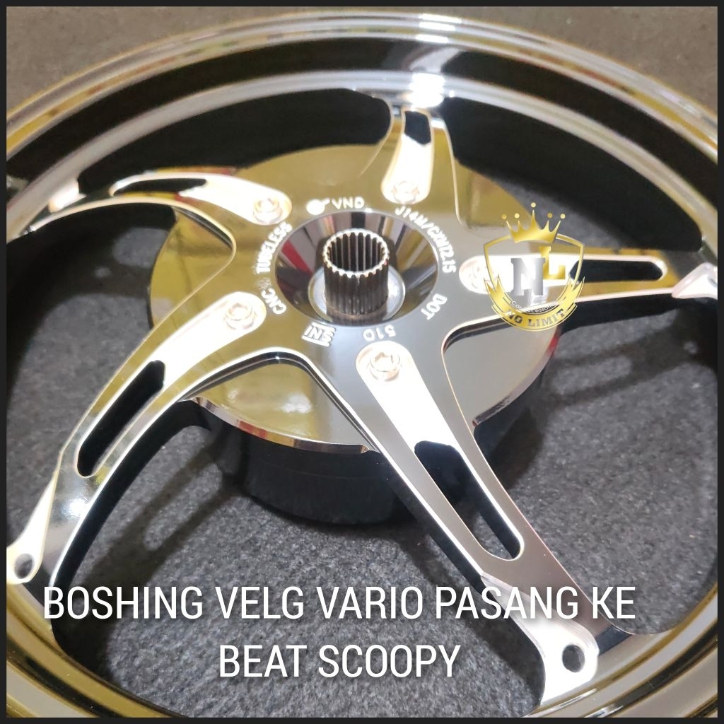 Boshing untuk velg vario pasang ke beat/boshing velg beat pakai velg vario 125-150