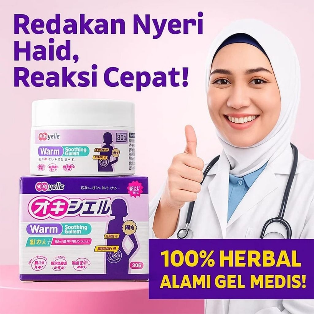 Oxyelle Gel Perut Oxyelle Gel Herbal Wanita Ekstrak Ginseng Nyaman Dan Hangat