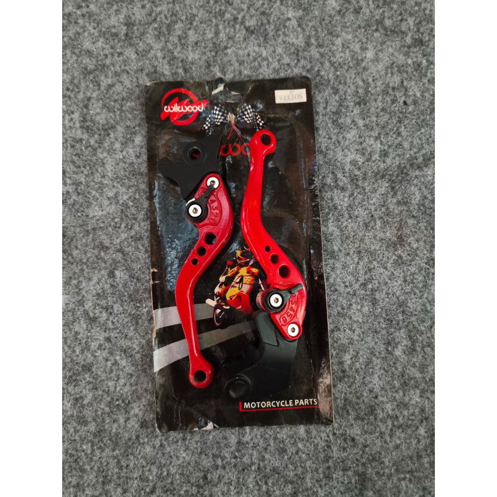 Handle Rem Stelan Variasi handle rem motor handel variasi Jupiter Z Vixion warna merah Wilwood