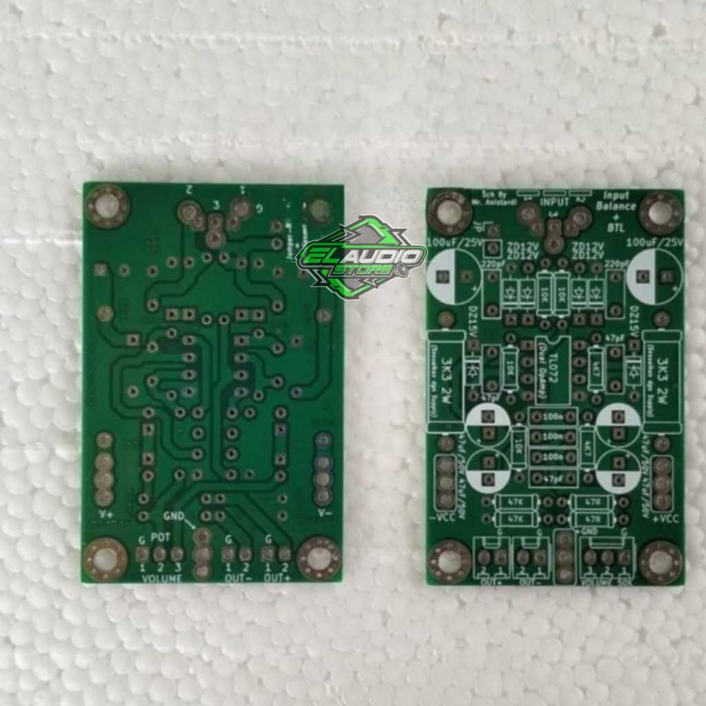 PCB Inbal / Input Balance Mono + BTL Double Layer FR4 Fiber