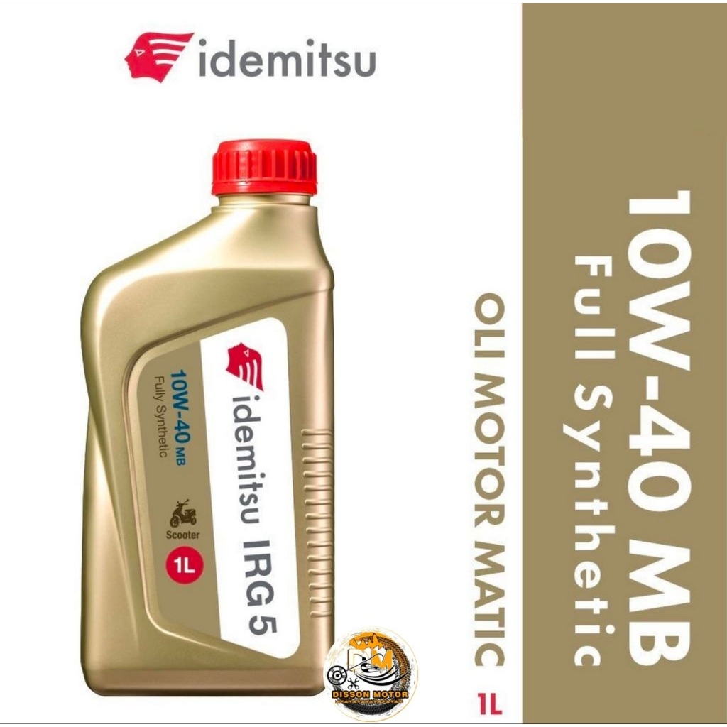 Idemitsu IRG5 10W-40 MB Full synthetic Matic 1.Liter Oli Motor Matic Idemitsu Full Synthetic