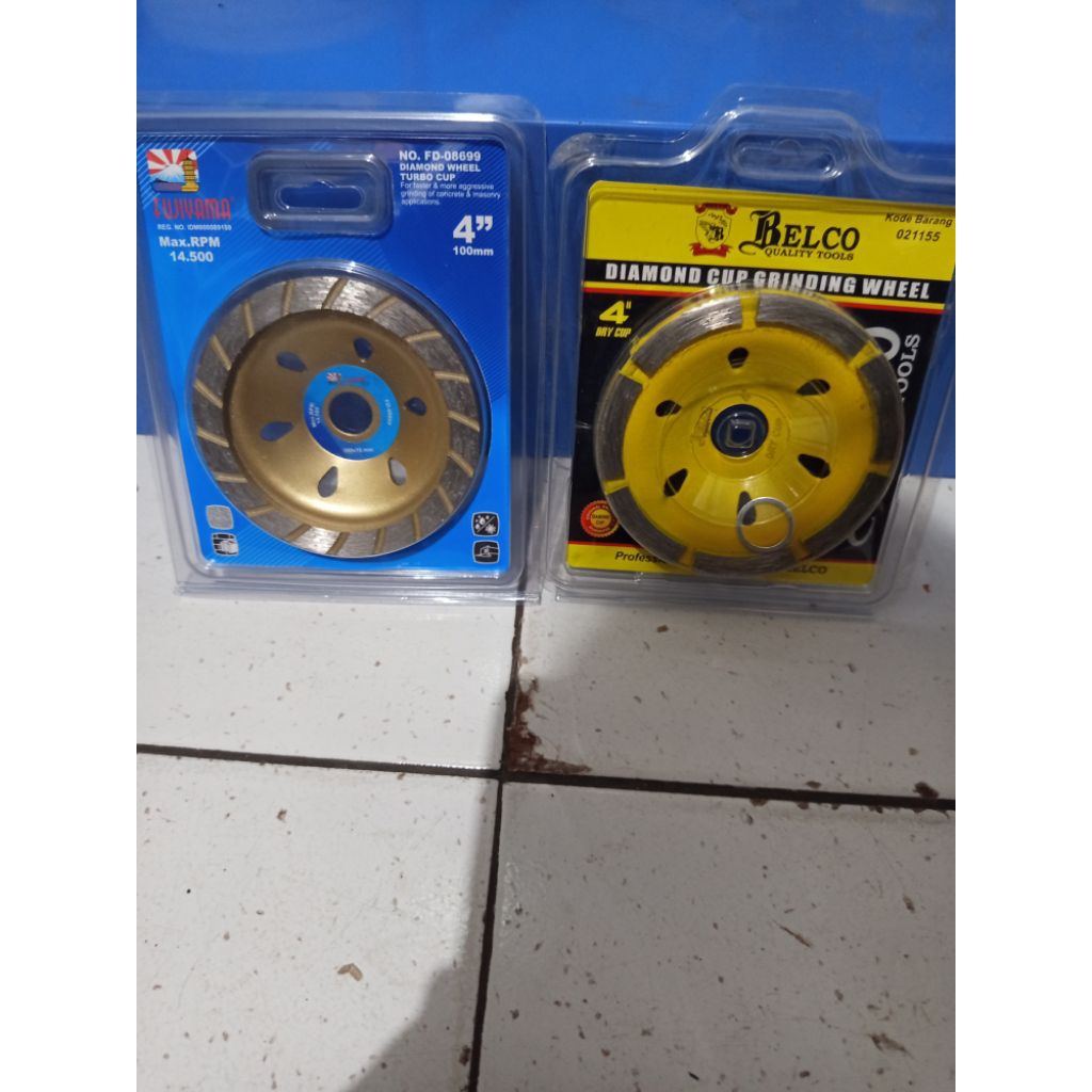 mata gerinda poles mangkok 4" diamond cup poles tembok, granit