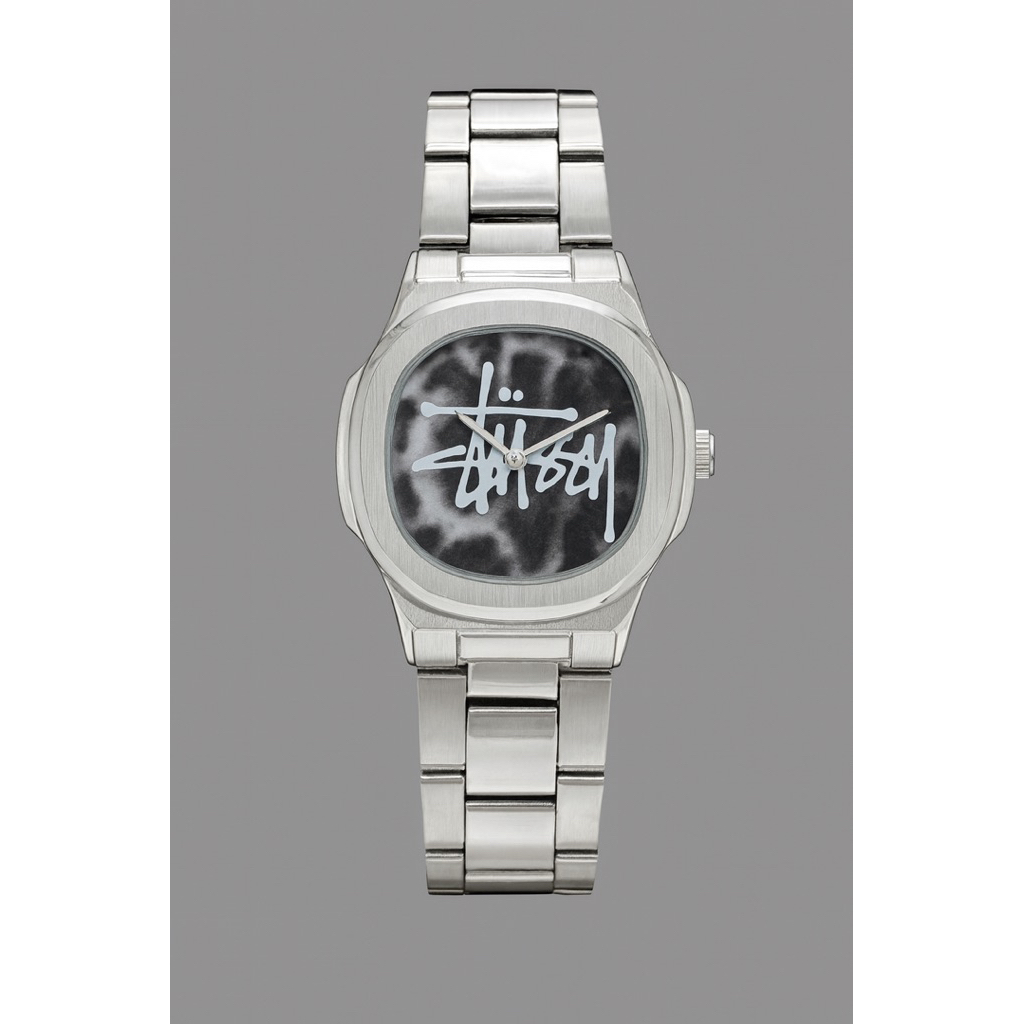 Jam Tangan Vintage Stussy Leopard BW / Vintage Watch By Stussy Leopard BW