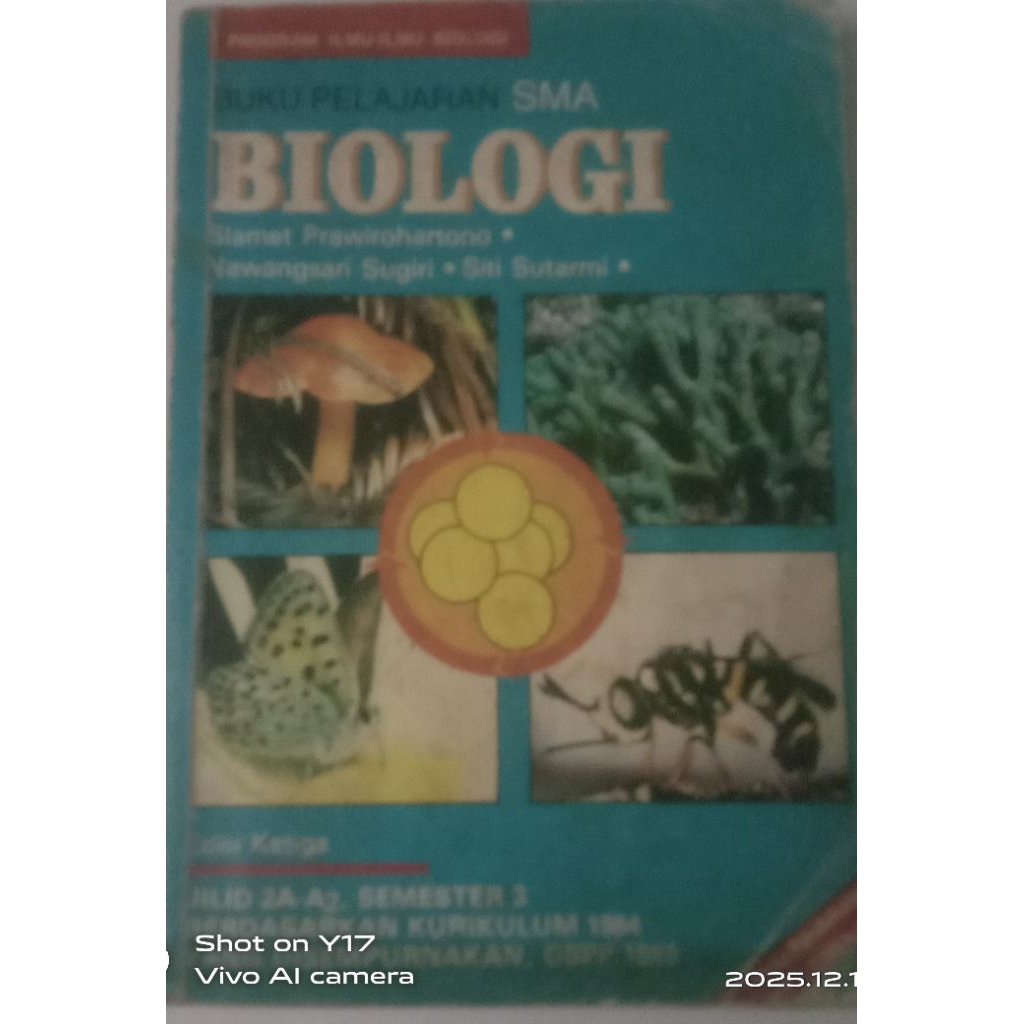 BUKU PELAJARAN SMA BIOLOGI BEKAS ORIGINAL