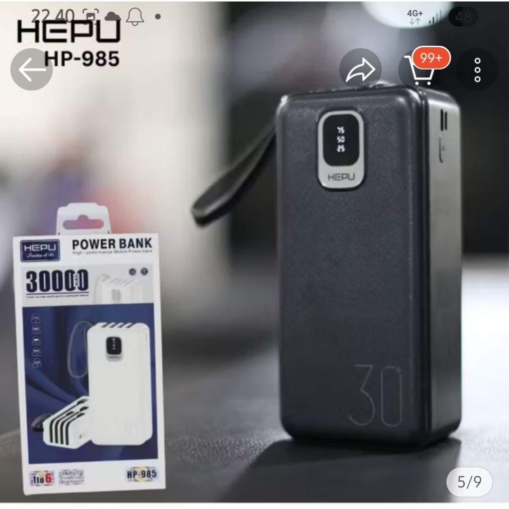 HEPU POWER BANK 30000MAH