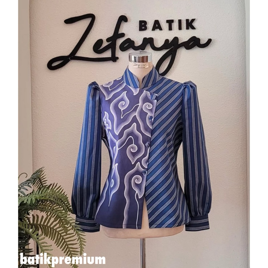 ATASAN BATIK KERJA WANITA MODERN
