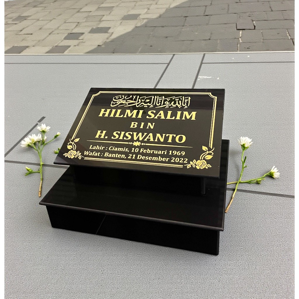 BATU NISAN DUDUKAN GRANIT 30x40 - TUGU BATU NISAN MAKAM / DUDUKAN FULL GRANIT BERKUALITAS