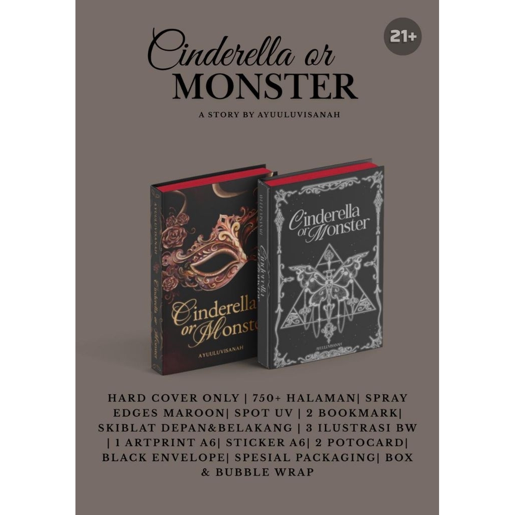 PREORDER BATCH 2 Novel Cinderella or Monster by Ayuuluvisanah (PO)