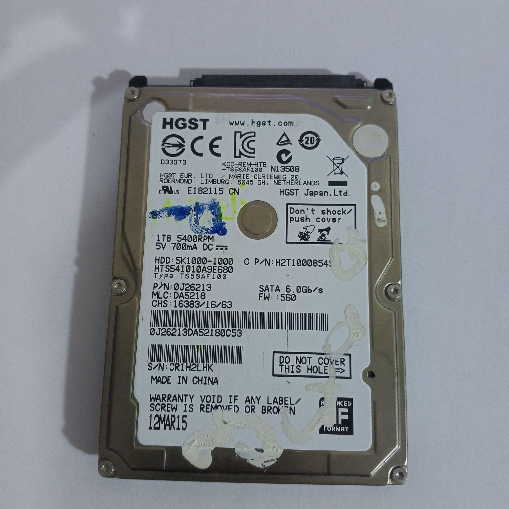 HDD HGST 1 TB Sentinel 100/70%  Second